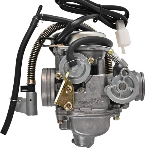 Miniatura 5 de GY6 Carburador de 125 cc/150 cc para motores de 4 tiempos, choke eléctrico, scooter ATV Go Kart 152QMI 157QMJ con colector de admisión de filtro