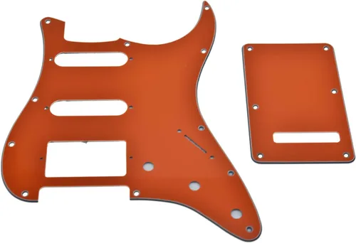Miniatura 25 de KAISH Guardabarros de 11 agujeros estilo ST/Strat con placa trasera de trémolo para Stratocaster/Strat, HSS, verde menta de 3 capas, fabricado