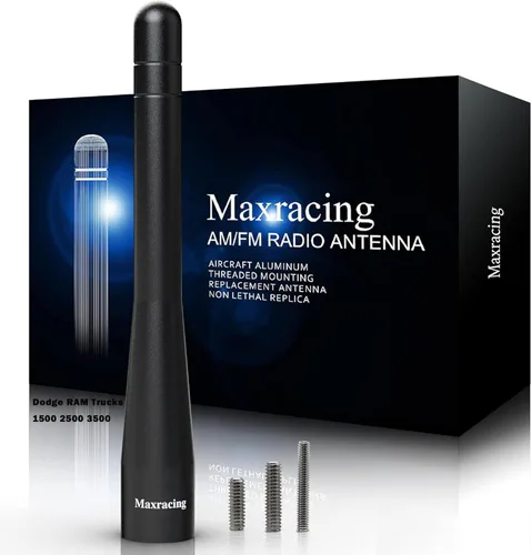 Miniatura 35 de MAXRACING - Antena corta para camión compatible con Z3 y Z4 1996-2016, segura para autolavado, antena de repuesto de aluminio