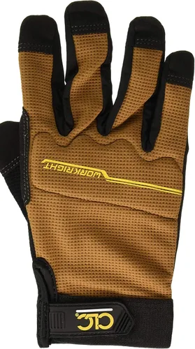 Miniatura 3 de CLC Custom Leathercraft 124M Workright - Guantes de trabajo con agarre flexible, resistentes al encogimiento, destreza mejorada, resistentes