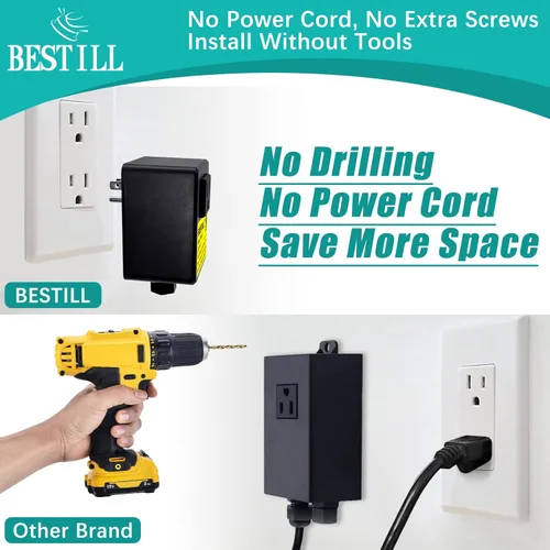 Miniatura 6 de BESTILL Kit de interruptor de aire de eliminación de basura, listado UL, botón de encendido/apagado de la parte superior del fregadero de metal
