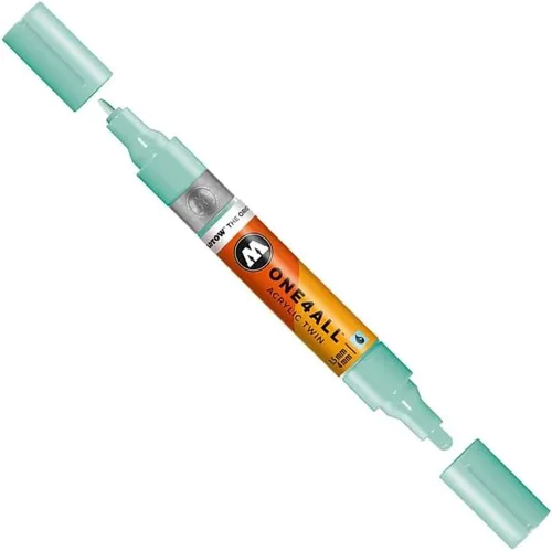 Miniatura 31 de Molotow ONE4ALL - Marcador acrílico de doble bomba, puntas de 0.059 in y 0.157 in, luz Amazonas, 1 cada uno (227.423)