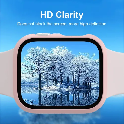 Miniatura 5 de Pack de 6 fundas para Apple Watch Series 11/10 de 42 mm con protector de pantalla de vidrio templado, BHARVEST Funda protectora de policarbonato