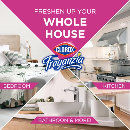 Miniatura 3 de Clorox Fraganzia - Ambientador en aerosol en aerosol con aroma a ráfaga de cereza, eliminador de olores de larga duración y ambientador
