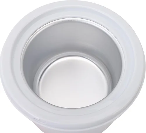 Miniatura 5 de TOPINCN Máquina de helados eléctrica para congelar yogur, máquina automática de helados para la cocina del hogar, color blanco rosáceo, 40.6 fl oz