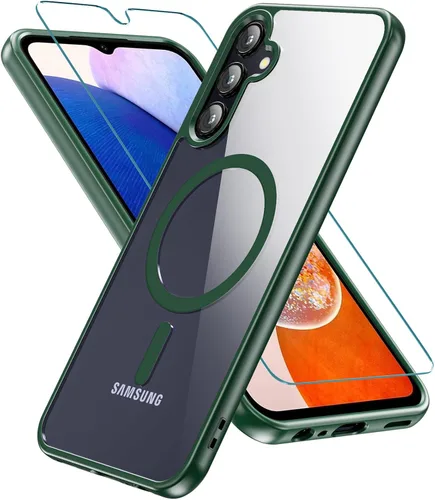 Miniatura 12 de Funda magnética para Samsung Galaxy A15, Samsung A15 5G con protector de pantalla, [protección contra caídas de grado militar] Funda protectora