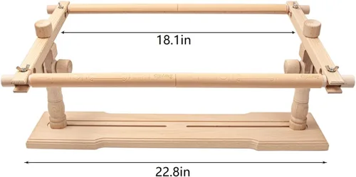 Miniatura 2 de Lampstop Soporte de aro de bordado, marco de bordado manos libres, soporte de punto de cruz giratorio para costura, costura y manualidades