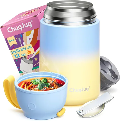 Miniatura 10 de Termo de sopa de 15 onzas para comida caliente para niños, tarro de comida aislado con cuchara, recipiente térmico para almuerzo, boca ancha vacío