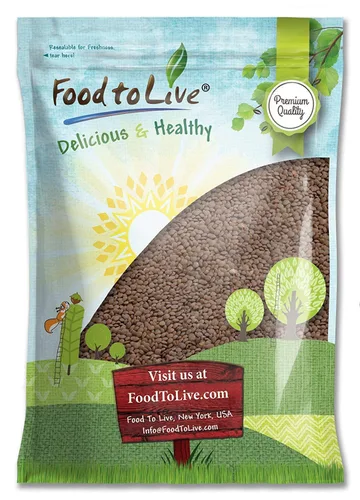 Miniatura 9 de Food to Live - Lentejas rojas enteras, 1 libra - Frijoles crudos secos, germinables, veganos, kosher, a granel. Fácil de cocinar. Buena fuente