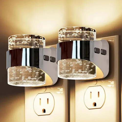Miniatura 32 de L LOHAS LED Luz nocturna, luces nocturnas de burbujas enchufables a la pared, 3000 K/4000 k/5000 K, luz nocturna de temperatura de color ajustable