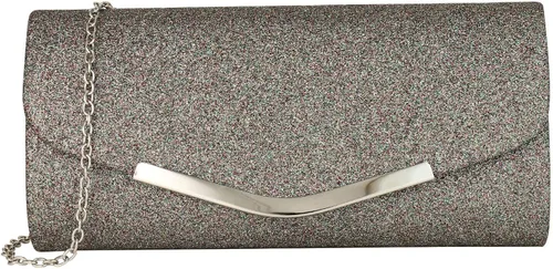 ZHANNI Bolso de noche para mujer, bolso de mano brillante para fiesta, bolso de boda, bolso de fiesta