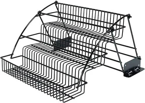 Estante de especias desplegable de 3 niveles, soporte de almacenamiento de pasos, organizador retráctil para botellas de especias y frascos de