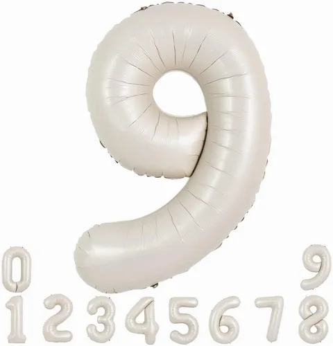 Miniatura 54 de TONIFUL 40 Inch Pastel Blue Number 8 Foil Balloons Large Mylar Foil Digital 8 Balloons for 8th Birthday, Gender Neutral Party, Baby Shower, Oro rosa