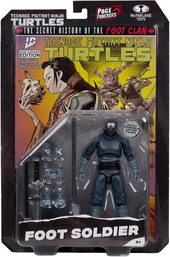 Miniatura 10 de McFarlane Toys -Teenage Mutant Ninja Turtles (Page Punchers) Foot Soldier Figura de acción de 5 pulgadas con cómic