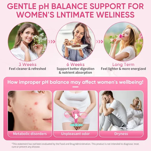 Miniatura 5 de Gomitas de probióticos femeninos con olmo resbaladizo – 60 gomitas de piña para mujeres ph equilibrio, probióticos vaginales que apoyan la flora