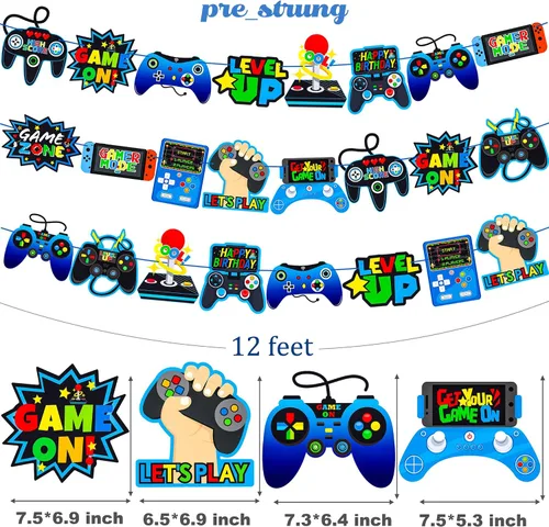 Miniatura 3 de 3 unidades de controlador de videojuegos, decoración de fiesta de video, decoración de cumpleaños para niños y niños, suministros de fiesta