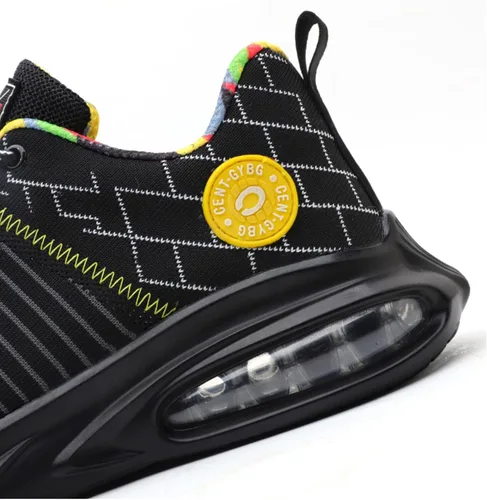 Miniatura 4 de Men Women Safety Shoes Indestructible Steel Toe Shoes Puncture Proof Non Slip Work Shoes Lightweight Work Sneakers Air Cushion Warehouse Industry