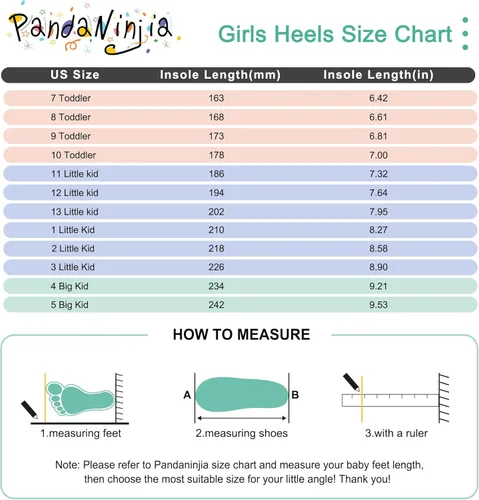Miniatura 6 de PANDANINJIA Vestido de jada para niñas y niños pequeños, zapatos de princesa Mary Jane con tacones con lazo para fiesta, boda, boda