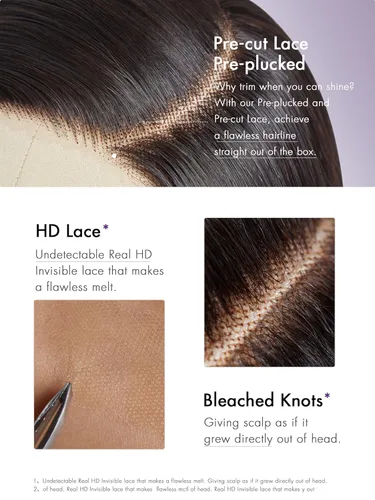Miniatura 3 de LUVME HAIR - Peluca de cabello humano estilo Bob, de 8 pulgadas, precortada, sin pegamento, con cierre de encaje HD, predepilada, cabello humano
