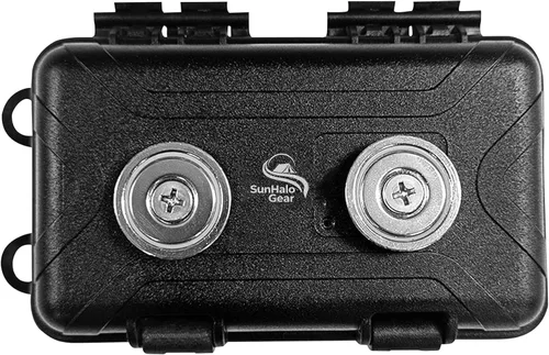 Portallaves Magnético Debajo del Automóvil, Caja Magnética Impermeable para Llaves, Oculta una Llave en el Exterior con 2 Imanes Fuertes, Escondite