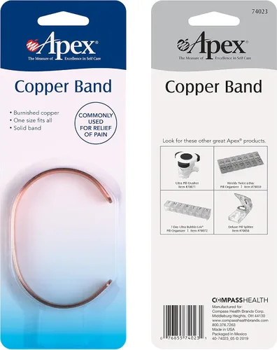 Miniatura 8 de Apex Copper Bracelet, Solid Band