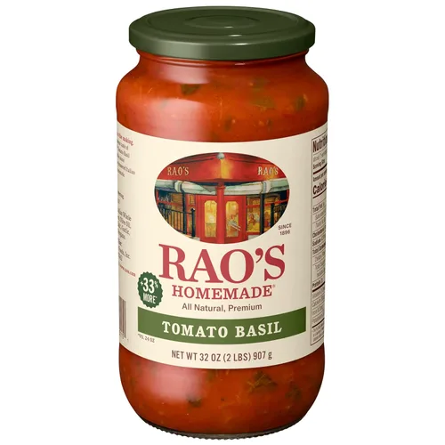 Miniatura 22 de Rao's Homemade Salsa de tomate, Tomate y Albahaca, 24 onzas, salsa versátil para pasta, bajo en carbohidratos, totalmente natural, calidad premium