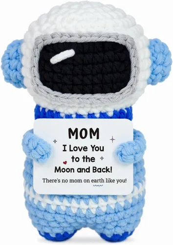 Miniatura 16 de Regalos para él, su novio, novia, To My Love hechos a mano, positivo crochet astronauta, San Valentín, aniversario, día del padre, regalos de Te amo