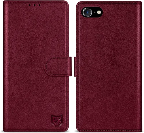Miniatura 9 de ZZXX Funda tipo cartera para iPhone 7 Plus/iPhone 8 Plus con bloqueo RFID, ranura para tarjetas, función atril, cierre magnético, funda protectora
