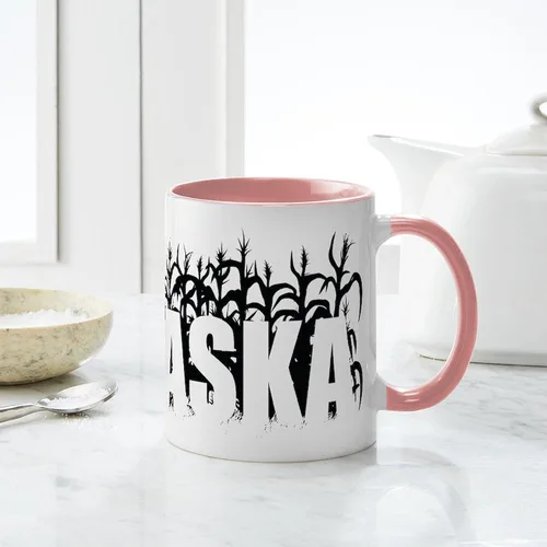 Miniatura 52 de CafePress I Love Nebraska Taza de café de cerámica de 11 oz (11.0 fl oz)