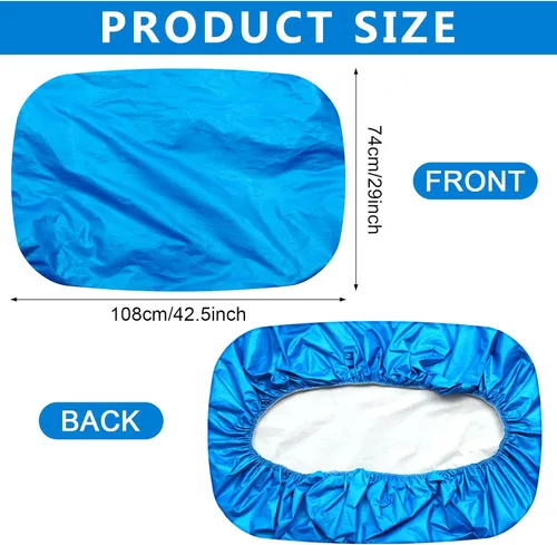 Miniatura 4 de BBTO 2 fundas para asiento de automóvil, protector reflectante para asiento de automóvil, protector reflectante para asiento de automóvil