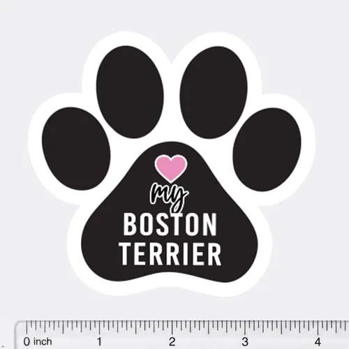 Miniatura 4 de Love My Boston Terrier - Imán para nevera, casillero para automóvil