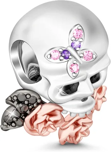 Miniatura 8 de GNOCE Skull Charms for Bracelet 925 Sterling Silver Halloween Charms for Women Girls Wife Daughter Christmas Gift