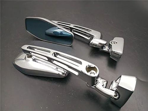 Miniatura 2 de HONGK - Espejos retrovisores cromados ajustables compatibles con Suzuk Hayabusa GSX1300R 99-12 [B01C0SQYCW]