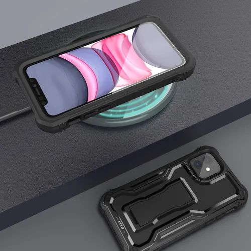 Miniatura 6 de FITO Funda compatible con iPhone 11, doble capa a prueba de golpes, resistente con protector de pantalla para iPhone 11 y iPhone XR de 6.1 pulgadas