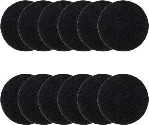 Vipush Filtros de carbón para cubo de abono de cocina, paquete de 12 filtros de carbón activado para reemplazo de cubos de contenedores de encimera,