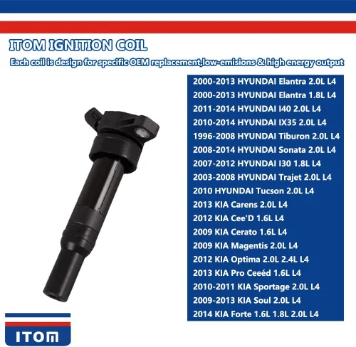 Miniatura 3 de Bobina de encendido T1178 compatible con KIA Pro Ceeéd 2013 1.6L L4 compatible con KIA Sportage 2010 2011 2.0L L4 compatible con KIA Soul 2.0L L4