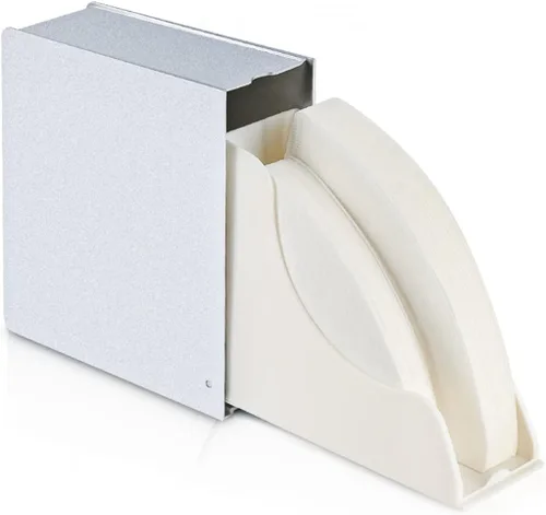 Soporte de filtro de café en forma de cono – Soporte de filtro de papel plateado esmerilado para verter sobre café, dispensador para mostrador para