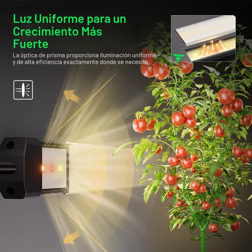 Miniatura 3 de VIVOSUN Lumaray - Barras de luz LED de crecimiento de 16 pulgadas (4 bares), iluminación lateral de espectro completo con 60% de luz roja de hasta