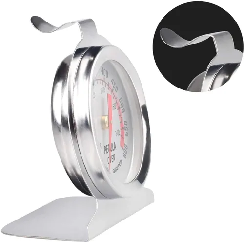 Miniatura 3 de Termómetro para horno, paquete de 2 unidades de 122.0-572.0 °F/100-600°F, termómetro de acero inoxidable de lectura instantánea, termómetro