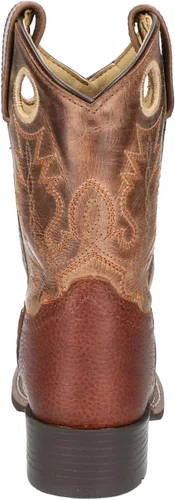 Miniatura 5 de Smoky Mountain Luke - Botas vaqueras con punta cuadrada para niños, color marrón, 1.5M