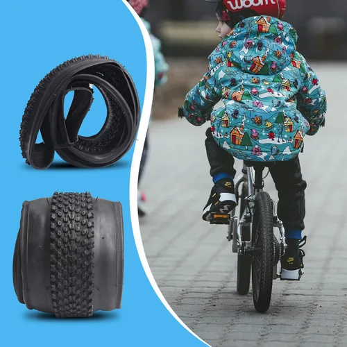 Miniatura 5 de Paquete de 2 neumáticos de bicicleta de 14/16"/18"/20"/26"x2.125" con o sin tubos interiores 14/16/18/20x1.75/1.95/2.125 AV 1.260 in válvulas