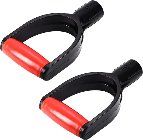 Miniatura 10 de Heyiarbeit Pala D Grip Mango de plástico Pala de 32mm/1.26" Diámetro interior Pala de nieve Mango para césped Jardín Excavación Rastrillo