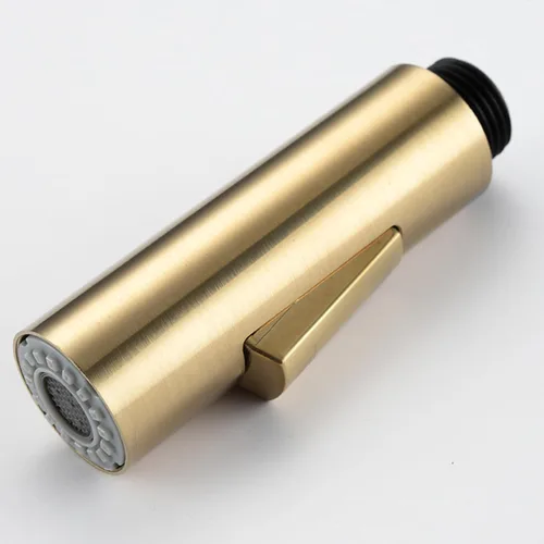 Cabezal rociador desplegable para grifo de cocina, cabezal de repuesto de grifo de cocina de 2 funciones en forma de columna, 1.8 GPM G1/2 (NO Oro