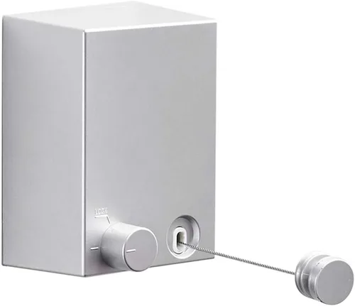 Miniatura 8 de BESy Funda retráctil ABS + secadora de aluminio con cuerda doble de acero inoxidable ajustable, estilo hotel, resistente, método de montaje