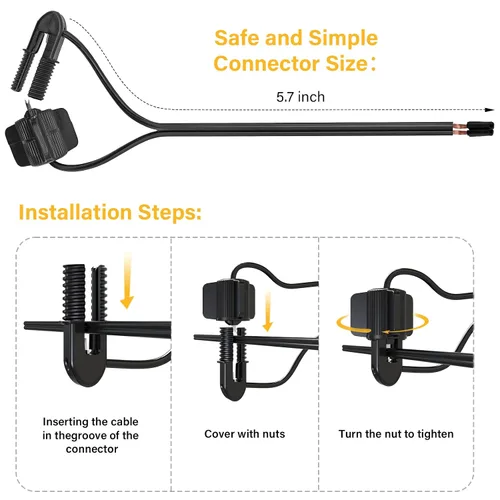 Miniatura 4 de FastLock Twist Conectores de cable de bajo voltaje para iluminación de paisaje Luces de camino al aire libre 4802-01