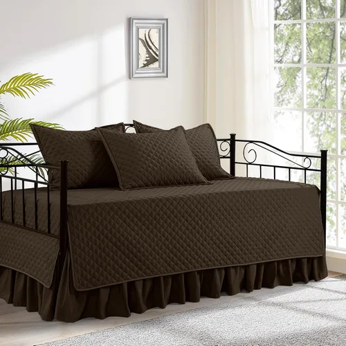 HOMBYS Juegos de Fundas para Sofá Cama - Juego de Ropa de Cama para Sofá Cama con Costura de Diamante, Ropa de Cama Acogedora para Todas las