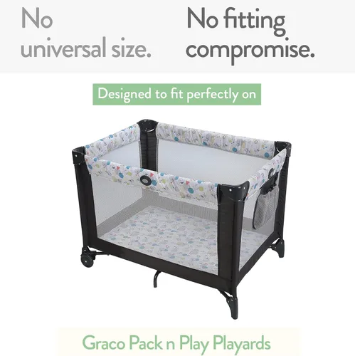 Miniatura 2 de Sábanas ajustadas para Pack and Play – Compatibles con Graco Pack n Play Corralito y otros colchones de corralito de 27 x 39 pulgadas – Suavemente