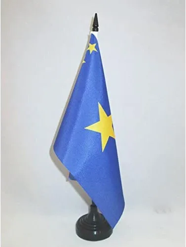 Miniatura 273 de AZ FLAG Sierra Leone Bandera de mesa 5'' x 8'' - Bandera de escritorio de Sierra Leona 21 x 14 cm - Bastón y base de plástico negro