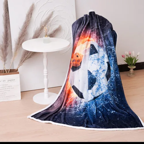Miniatura 7 de Manta de fútbol, manta de fútbol, manta de franela suave, manta de fútbol adorable para niños, manta de cama súper suave de franela para sofá