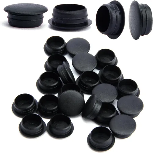 Miniatura 7 de MroMax 20 tapas de rosca para cubrir tubos de plástico de 0.39 pulgadas de diámetro de agujero de 0.39 pulgadas, tapones para agujeros de clavija